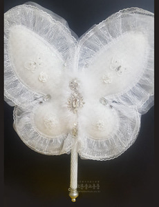 나비 선녀부채 (외부채) 흰색