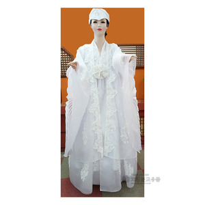 레이스 선녀복 (흰색) 대선녀복/신복/무속용품