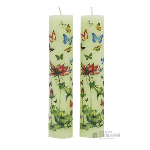 약쑥양초 돈타래초 연꽃나비초 (1박스 40개) 쑥초 법당초 기도초 기도양초 돈타래 불교