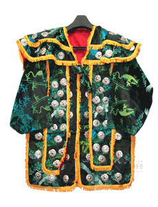 이중 장군복 (초록, 모자 포함)  장군의대 장군옷 신복 민속의상