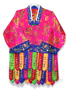 (십장생) 연꽃작두복 (분홍, 모자포함) 작두옷 무속옷 신복 무속의상