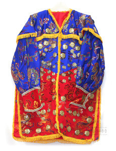 (구형) 십장생 장군복 (이중파랑, 모자 포함) 장군의대 장군옷 신복 민속의상