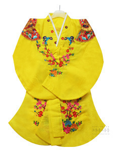 (달가라) 매화 당의 (노랑) 궁중옷 민속의상 신복 무속의상