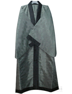 도사도포-회색 (자미사) 회색도사도포 신복 무속의상 무속옷