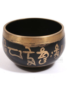 티벳 전통 좌종-블랙1 (싱잉볼, Singing Bowl) 지름 8cm