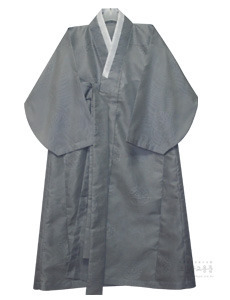 회색두루마기 (국사, 달가라, 자미사) 회색두루마기복 두루마기옷 신복 무속의상 무속옷
