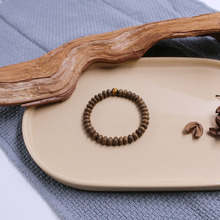 호안석 타원 침향팔찌 (8mm) 침향나무 염주팔찌 패션염주