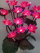광섬유꽃-12송이 연꽃( 빨강)